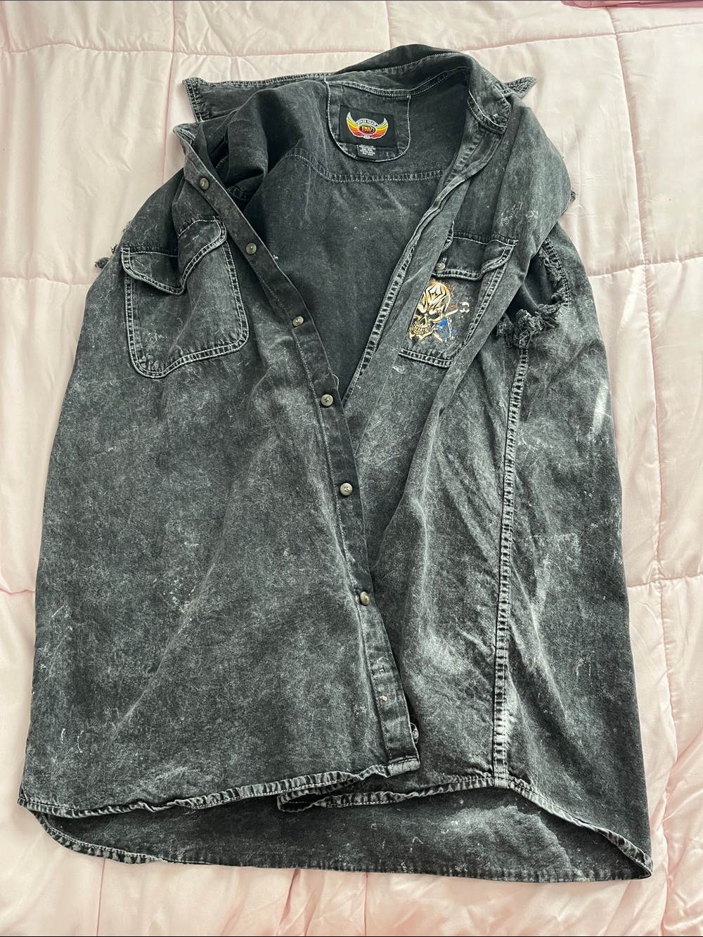 Biker Jacket with Skulls